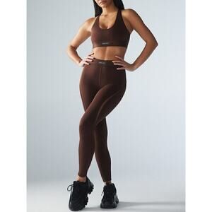 Savage X Fenty Flow High-Waist Trimmed Yoga Legging Women's Brown Size XS